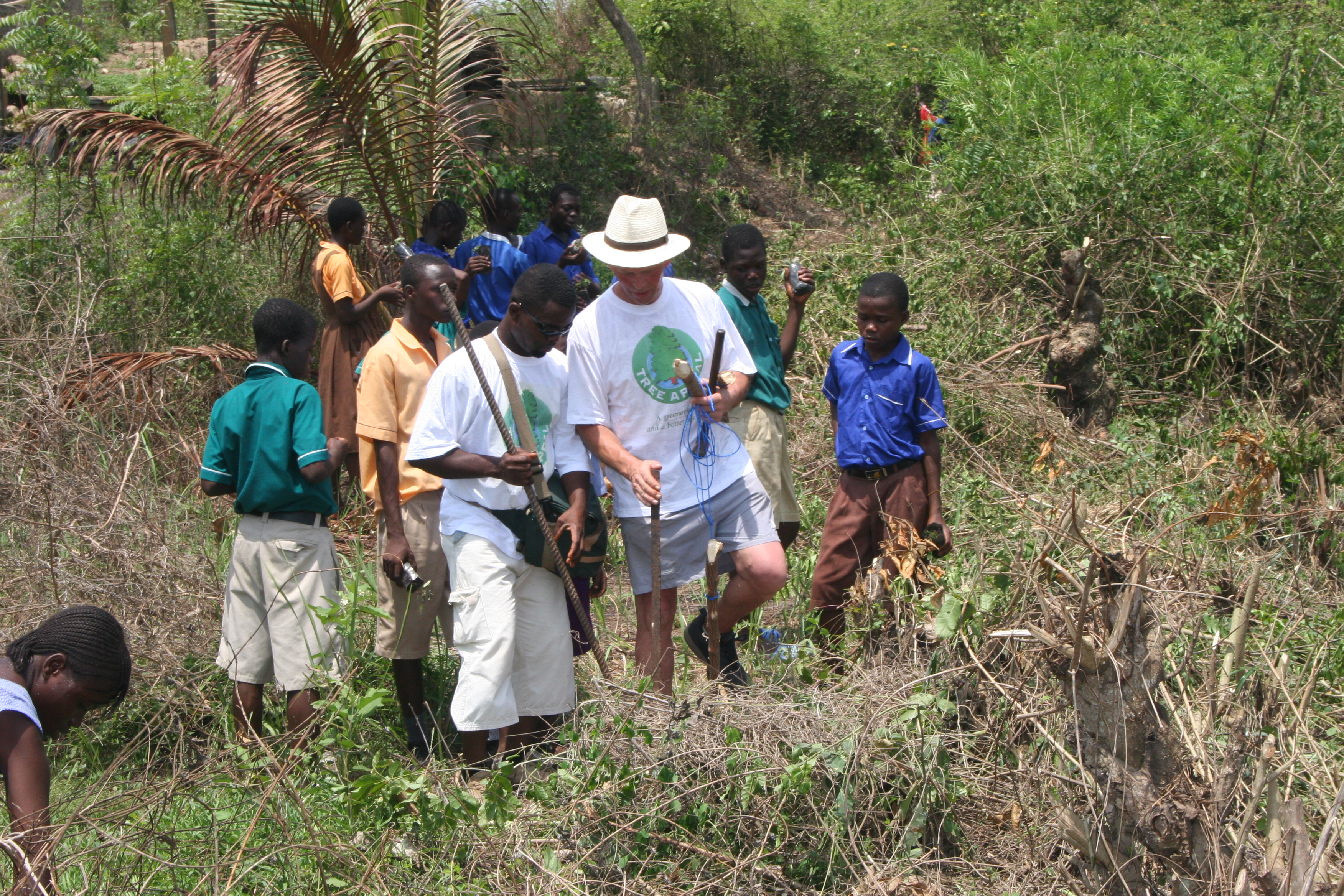 Tree planting at Anomabo