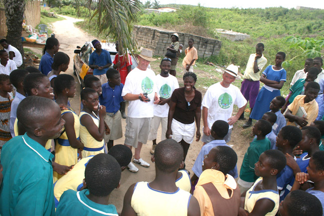 Tree planting at Anomabo