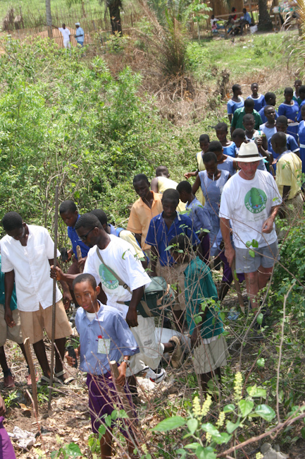 Tree planting in Ghana